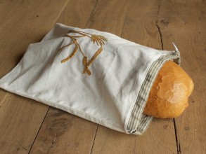 Vrecko na chleba s výšivkou